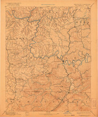 1894 Map of Williamsburg, 1921 Print