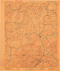 1894 Map of Williamsburg, 1910 Print