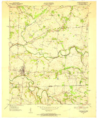 1951 Map of Adairville, 1952 Print