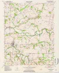 1951 Map of Adairville, 1981 Print
