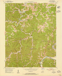 Download a high-resolution, GPS-compatible USGS topo map for Adams, KY (1955 edition)
