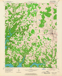 1954 Map of Albany, 1967 Print