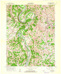 1961 Map of Alexandria, KY, 1962 Print