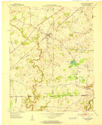 1950 Map of Allensville, 1952 Print