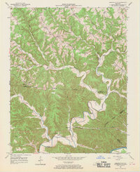 1953 Map of Amandaville, 1970 Print