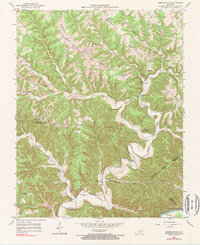 1953 Map of Amandaville, 1990 Print