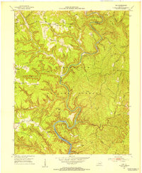 Download a high-resolution, GPS-compatible USGS topo map for Ano, KY (1954 edition)