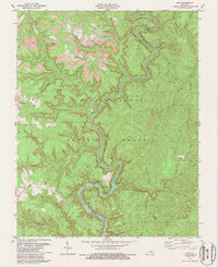 Download a high-resolution, GPS-compatible USGS topo map for Ano, KY (1987 edition)