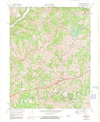preview thumbnail of historical topo map of Anderson County, KY in 1972