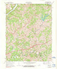 preview thumbnail of historical topo map of Anderson County, KY in 1972