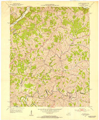 1952 Map of Ashbrook, 1953 Print