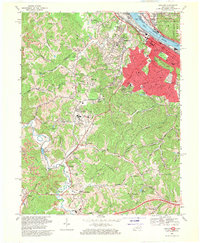Download a high-resolution, GPS-compatible USGS topo map for Ashland, KY (1970 edition)