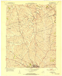1952 Map of Austerlitz, 1953 Print