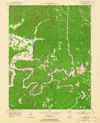 preview thumbnail of historical topo map of Rowan County, KY in 1953