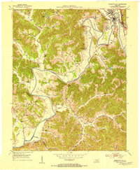 Download a high-resolution, GPS-compatible USGS topo map for Barbourville, KY (1953 edition)