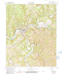 preview thumbnail of historical topo map of Beattyville, KY in 1961