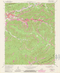 Download a high-resolution, GPS-compatible USGS topo map for Benham, KY (1990 edition)