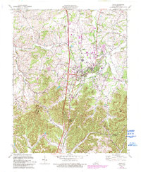 Download a high-resolution, GPS-compatible USGS topo map for Berea, KY (1993 edition)
