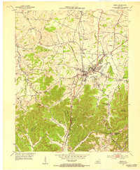 Download a high-resolution, GPS-compatible USGS topo map for Berea, KY (1953 edition)