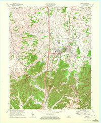 Download a high-resolution, GPS-compatible USGS topo map for Berea, KY (1972 edition)