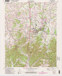 Download a high-resolution, GPS-compatible USGS topo map for Berea, KY (1993 edition)