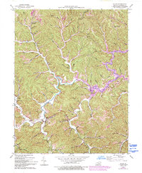 Download a high-resolution, GPS-compatible USGS topo map for Blaine, KY (1993 edition)
