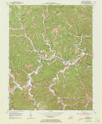 Download a high-resolution, GPS-compatible USGS topo map for Blaine, KY (1973 edition)