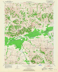 1951 Map of Blandville, KY, 1968 Print