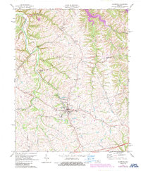 preview thumbnail of historical topo map of Bloomfield, KY in 1972