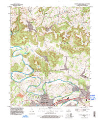 Download a high-resolution, GPS-compatible USGS topo map for Bowling Green North, KY (1996 edition)