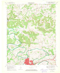 preview thumbnail of historical topo map of Warren County, KY in 1968
