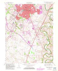 Download a high-resolution, GPS-compatible USGS topo map for Bowling Green South, KY (1983 edition)