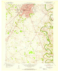 1954 Map of Bowling Green South, 1956 Print