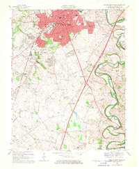 Download a high-resolution, GPS-compatible USGS topo map for Bowling Green South, KY (1970 edition)