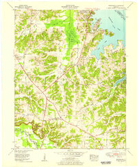 preview thumbnail of historical topo map of Marshall County, KY in 1955