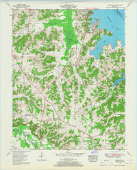 preview thumbnail of historical topo map of Marshall County, KY in 1955