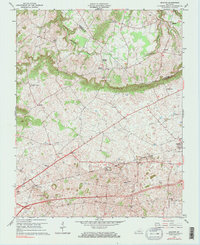 preview thumbnail of historical topo map of Warren County, KY in 1965