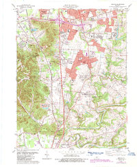Download a high-resolution, GPS-compatible USGS topo map for Brooks, KY (1987 edition)