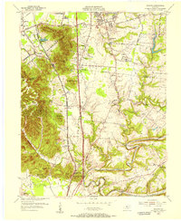 1955 Map of Brooks, 1956 Print