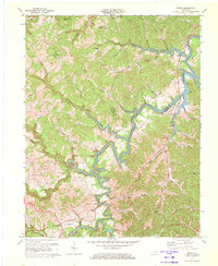 preview thumbnail of historical topo map of Elliott County, KY in 1971