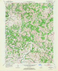 1953 Map of Brush Grove, 1968 Print