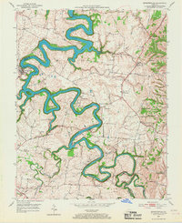 1952 Map of Bryantsville, 1967 Print