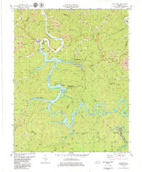 Download a high-resolution, GPS-compatible USGS topo map for Buckhorn, KY (1979 edition)