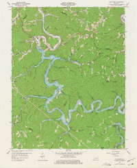 Download a high-resolution, GPS-compatible USGS topo map for Buckhorn, KY (1975 edition)