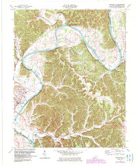 Download a high-resolution, GPS-compatible USGS topo map for Burkesville, KY (1983 edition)