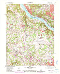 Download a high-resolution, GPS-compatible USGS topo map for Burlington, KY (1987 edition)