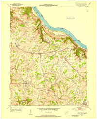 Download a high-resolution, GPS-compatible USGS topo map for Burlington, KY (1953 edition)