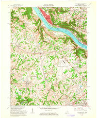 Download a high-resolution, GPS-compatible USGS topo map for Burlington, KY (1963 edition)