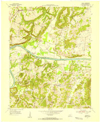 Download a high-resolution, GPS-compatible USGS topo map for Burna, KY (1955 edition)
