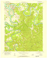 preview thumbnail of historical topo map of Burnside, KY in 1954